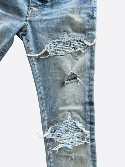 Amiri Clay Indigo & Blue Bandana Patch MX1 Jeans