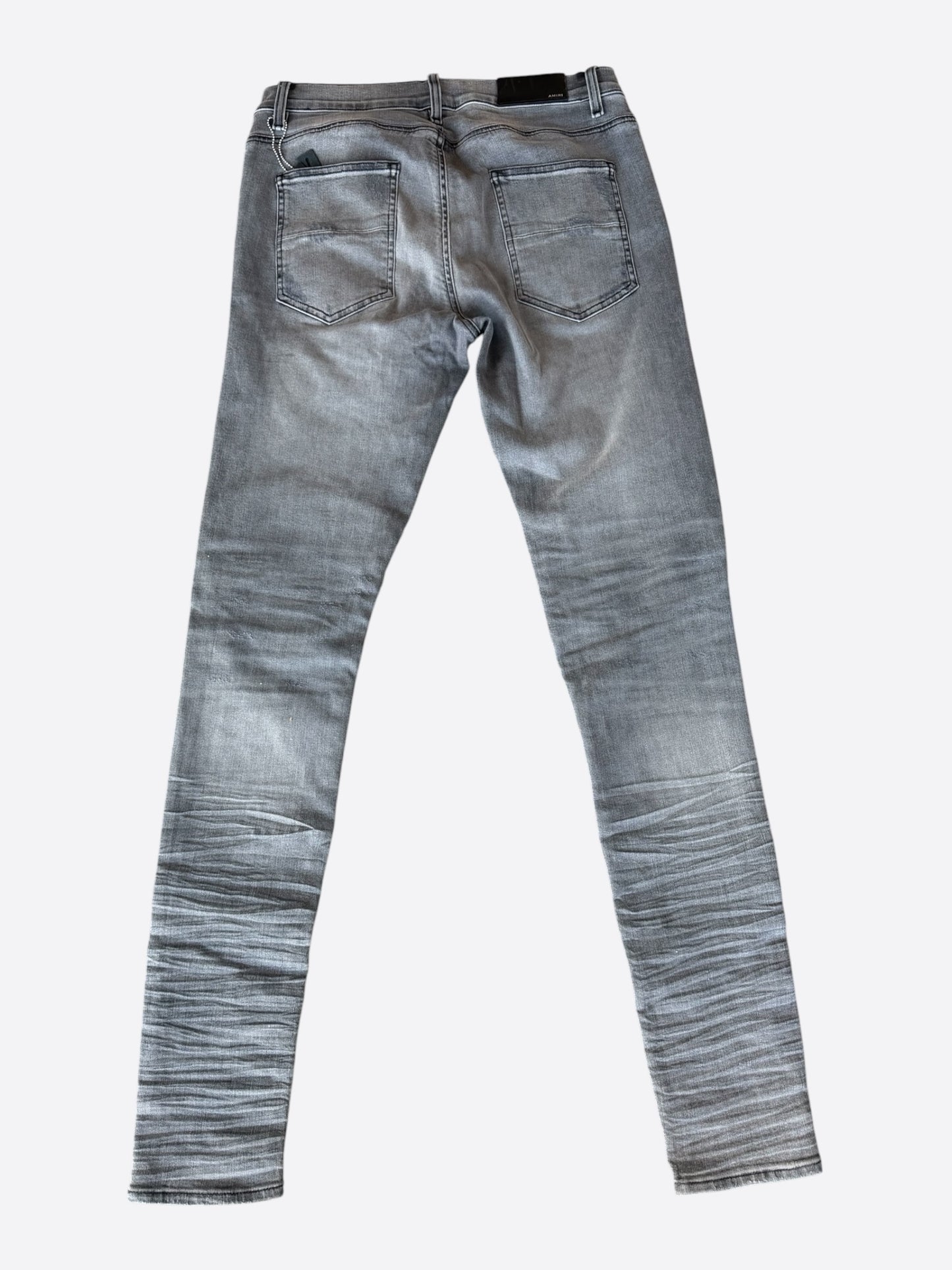 Amiri Storm Grey & Black Patch MX1 Jeans