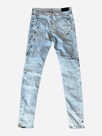 Amiri Clay Indigo Paint Splatter MX1 Jeans