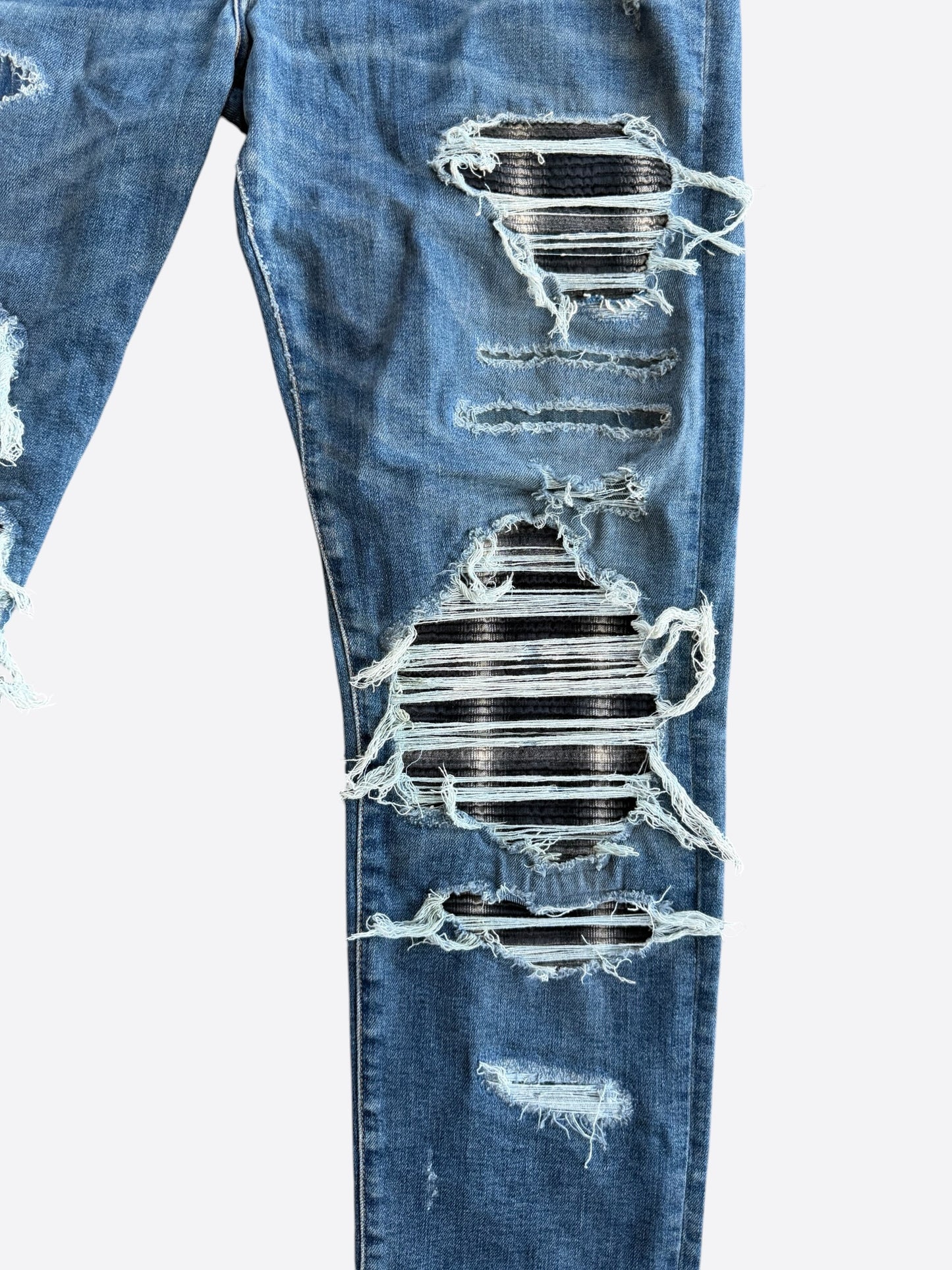 Amiri Classic Indigo Plaid Patch PPX1 Jeans