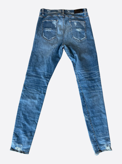 Amiri Classic Indigo Plaid Patch PPX1 Jeans