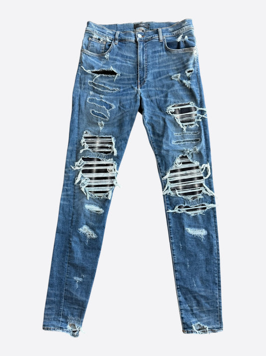 Amiri Classic Indigo Plaid Patch PPX1 Jeans