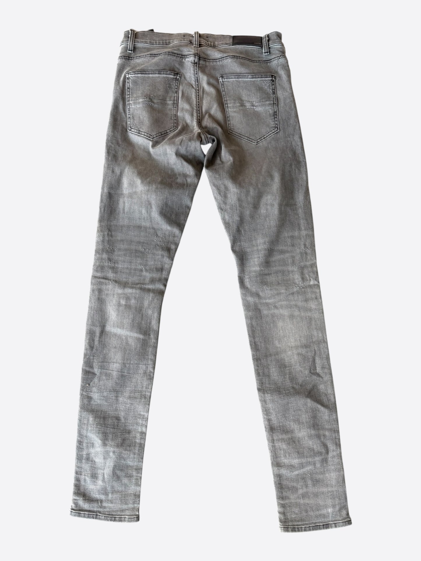 Amiri Storm Grey & Black Patch MX1 Jeans