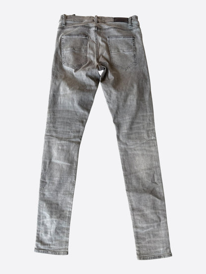 Amiri Storm Grey & Black Patch MX1 Jeans