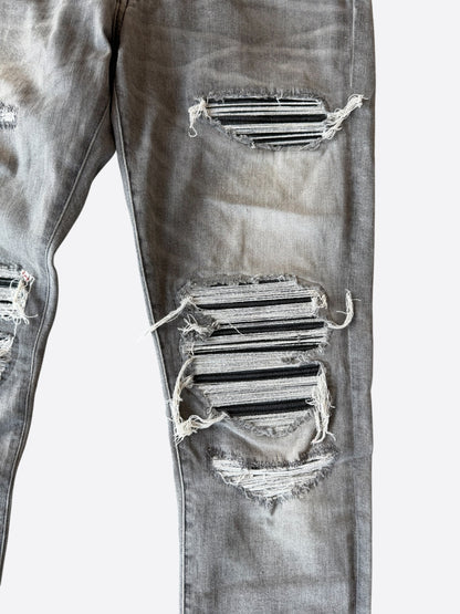Amiri Storm Grey & Black Patch MX1 Jeans