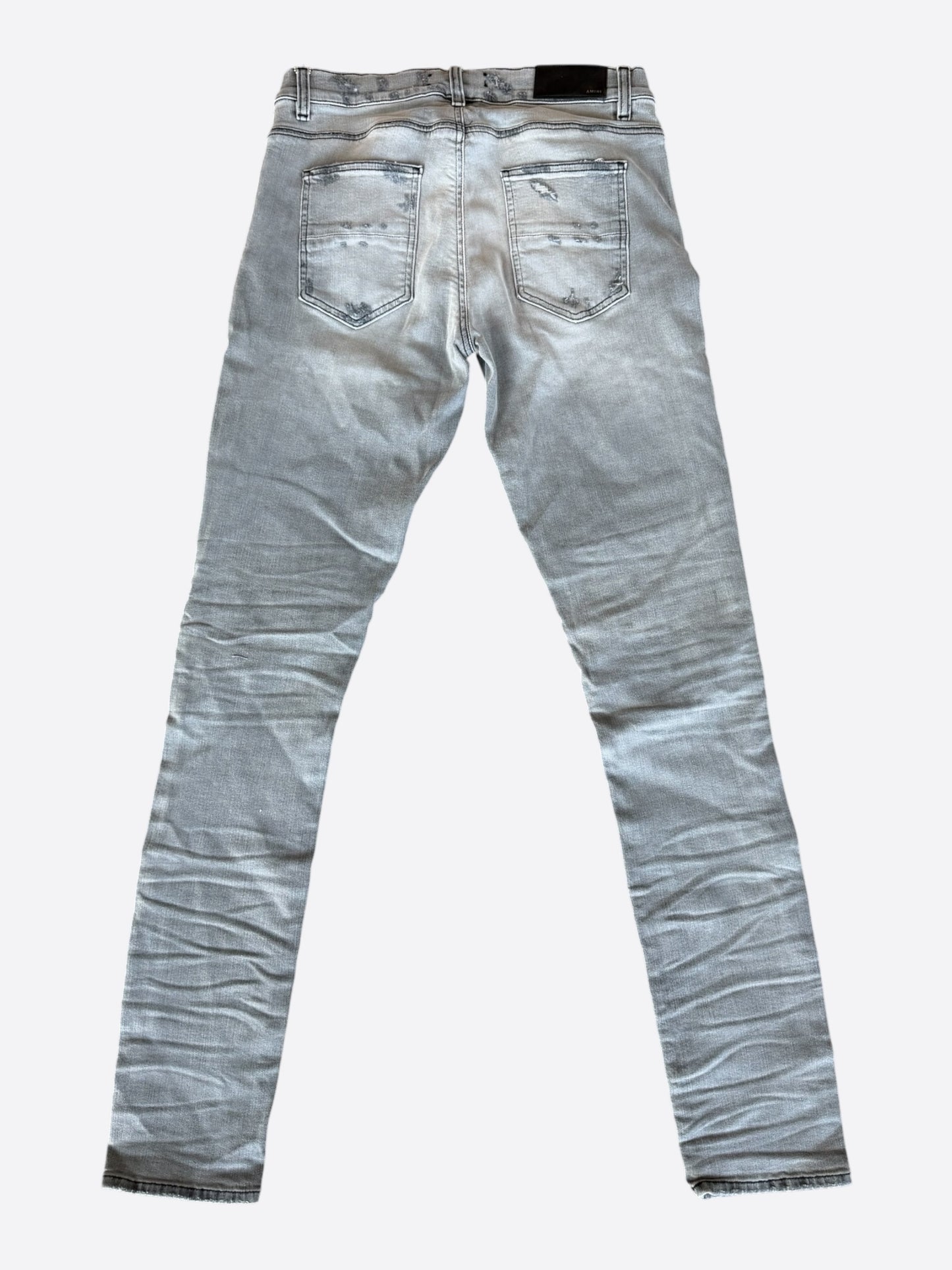 Amiri Light Grey Patch MX1 Jeans