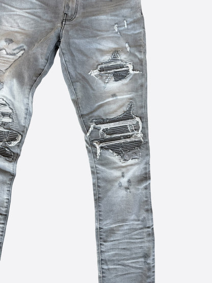 Amiri Light Grey Patch MX1 Jeans