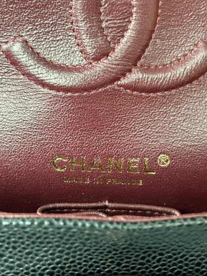 Chanel Black Caviar Quilted Medium Flap Bag
