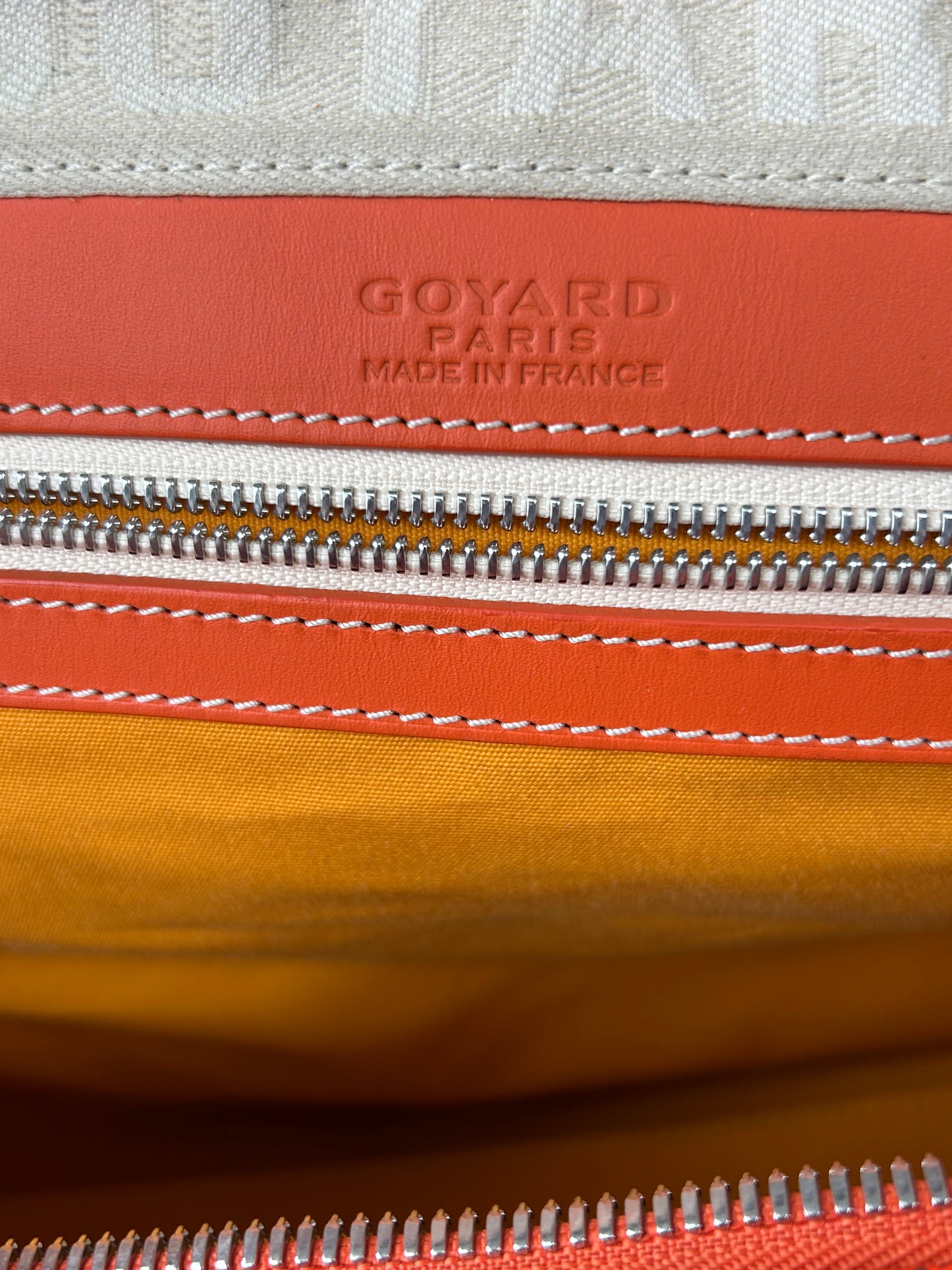 Goyard Orange Boston 50 Duffel Bag