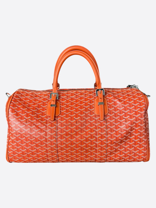 Goyard Orange Boston 50 Duffel Bag