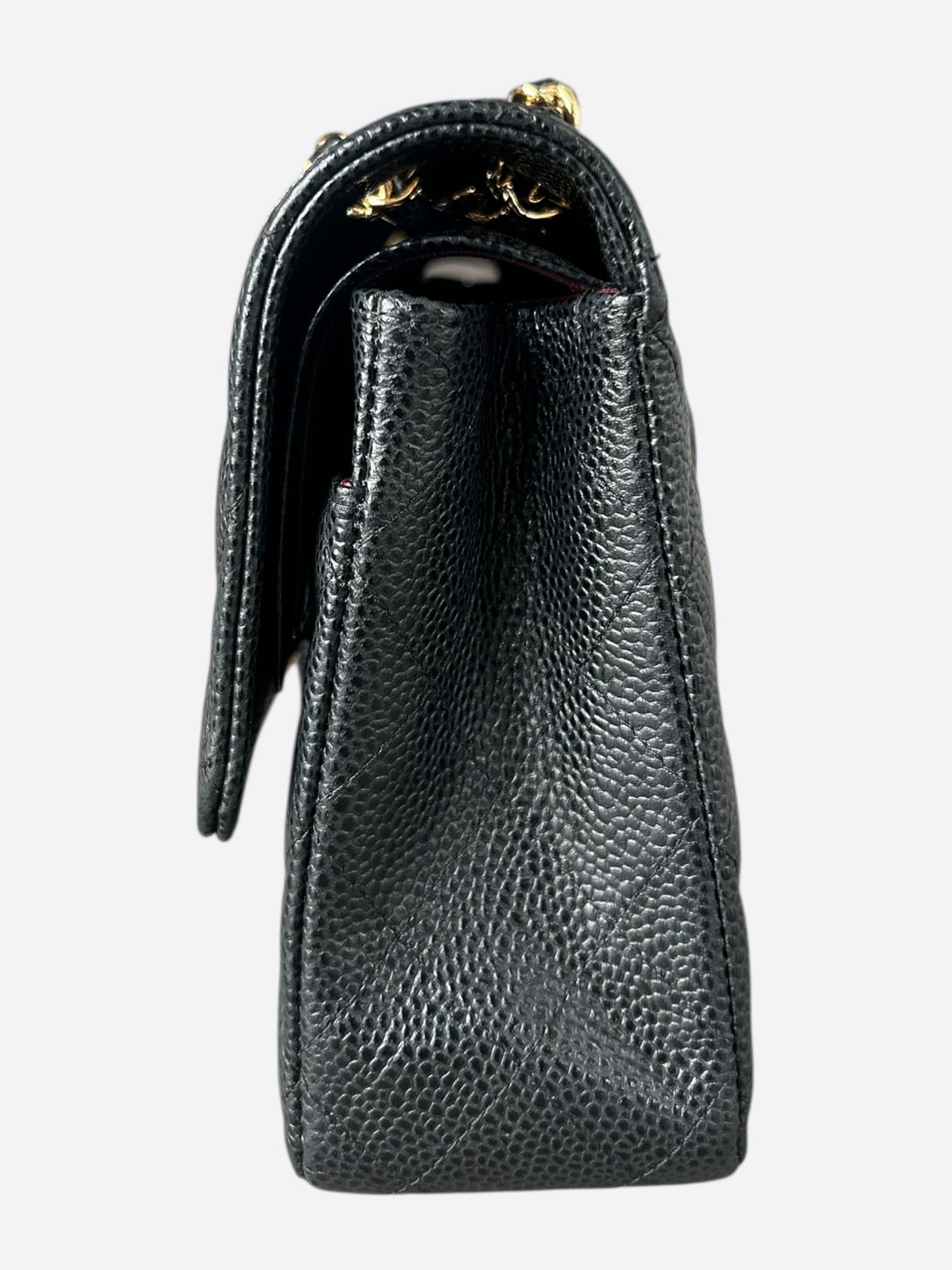 Chanel Black Caviar Quilted Medium Flap Bag