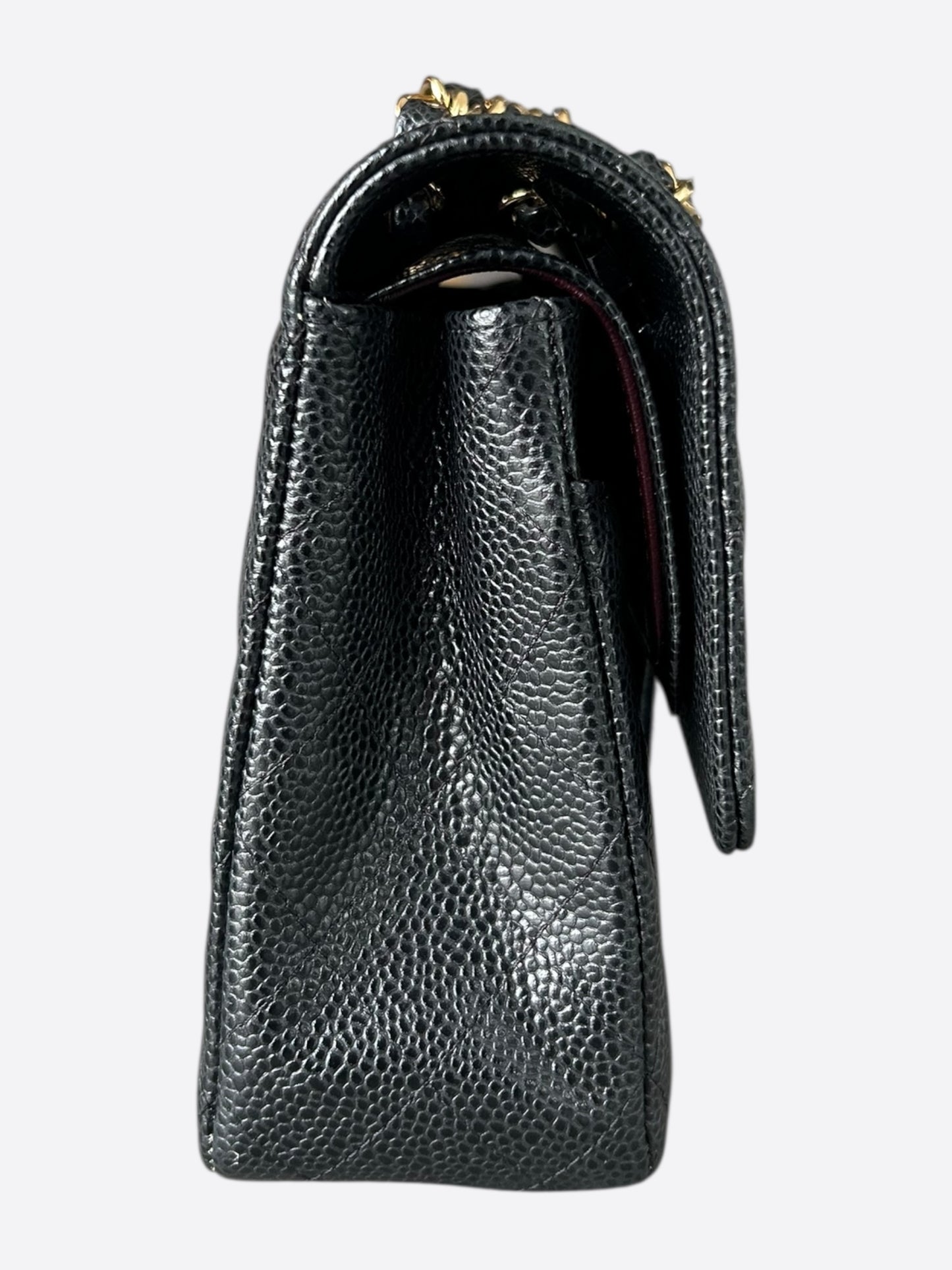 Chanel Black Caviar Quilted Medium Flap Bag