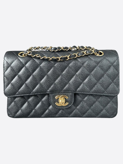 Chanel Black Caviar Quilted Medium Flap Bag