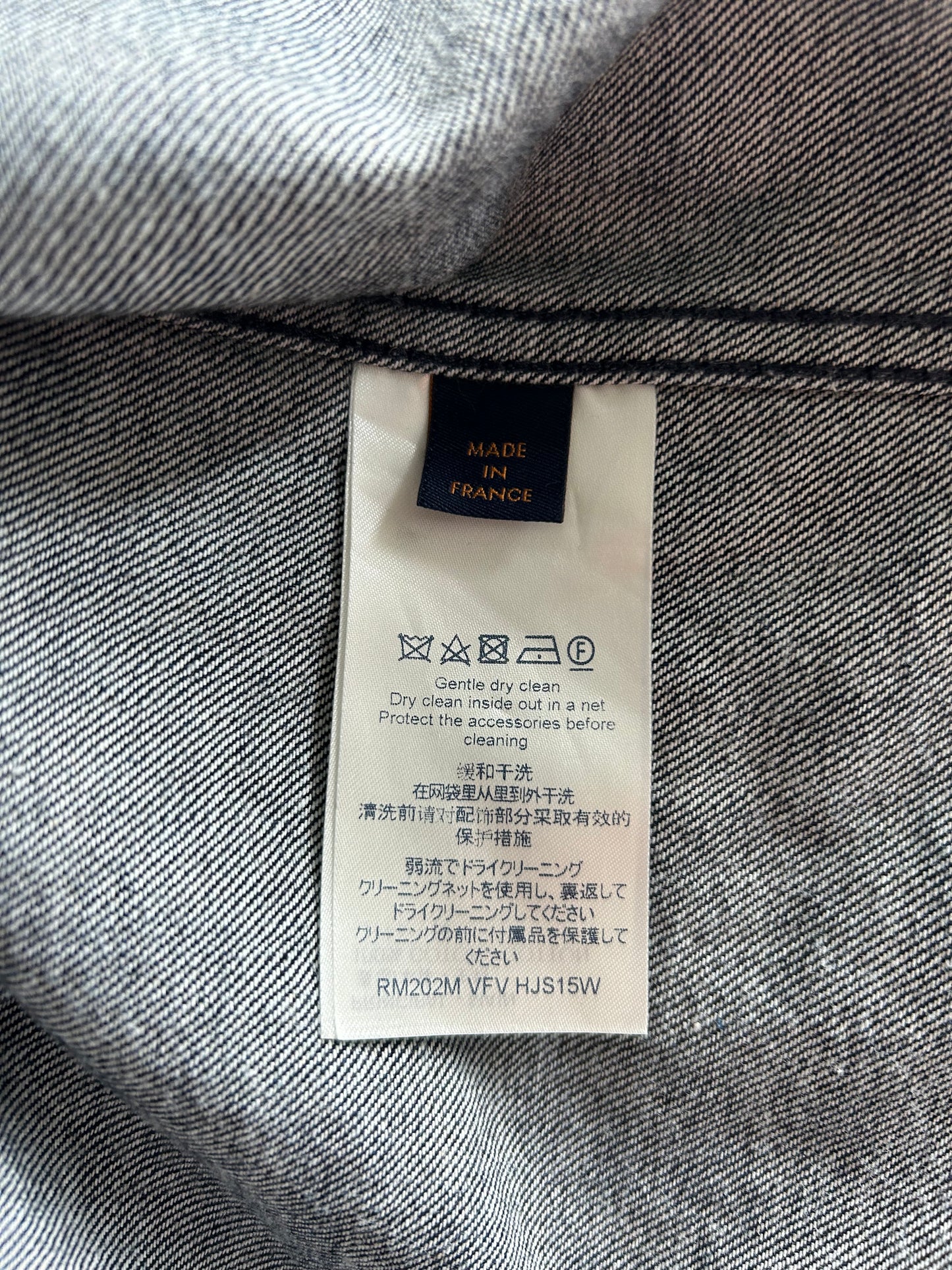 Louis Vuitton Navy & White Leaf Baseball Jersey