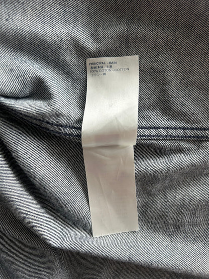 Louis Vuitton Navy & White Leaf Baseball Jersey