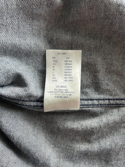 Louis Vuitton Navy & White Leaf Baseball Jersey