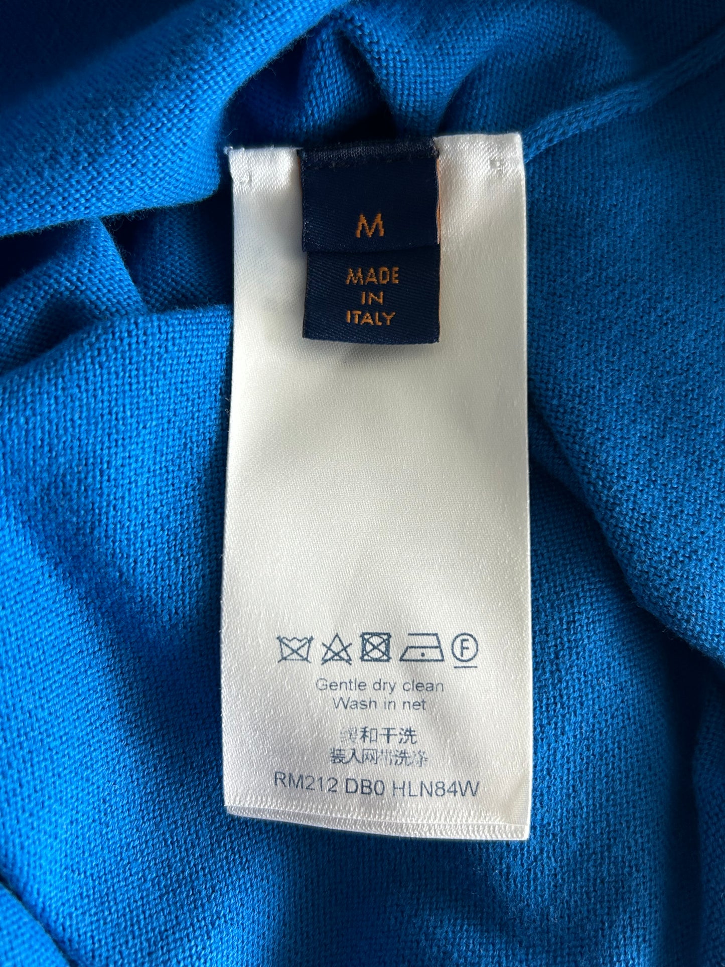 Louis Vuitton Blue & White Everyday Logo Intarsia T-Shirt