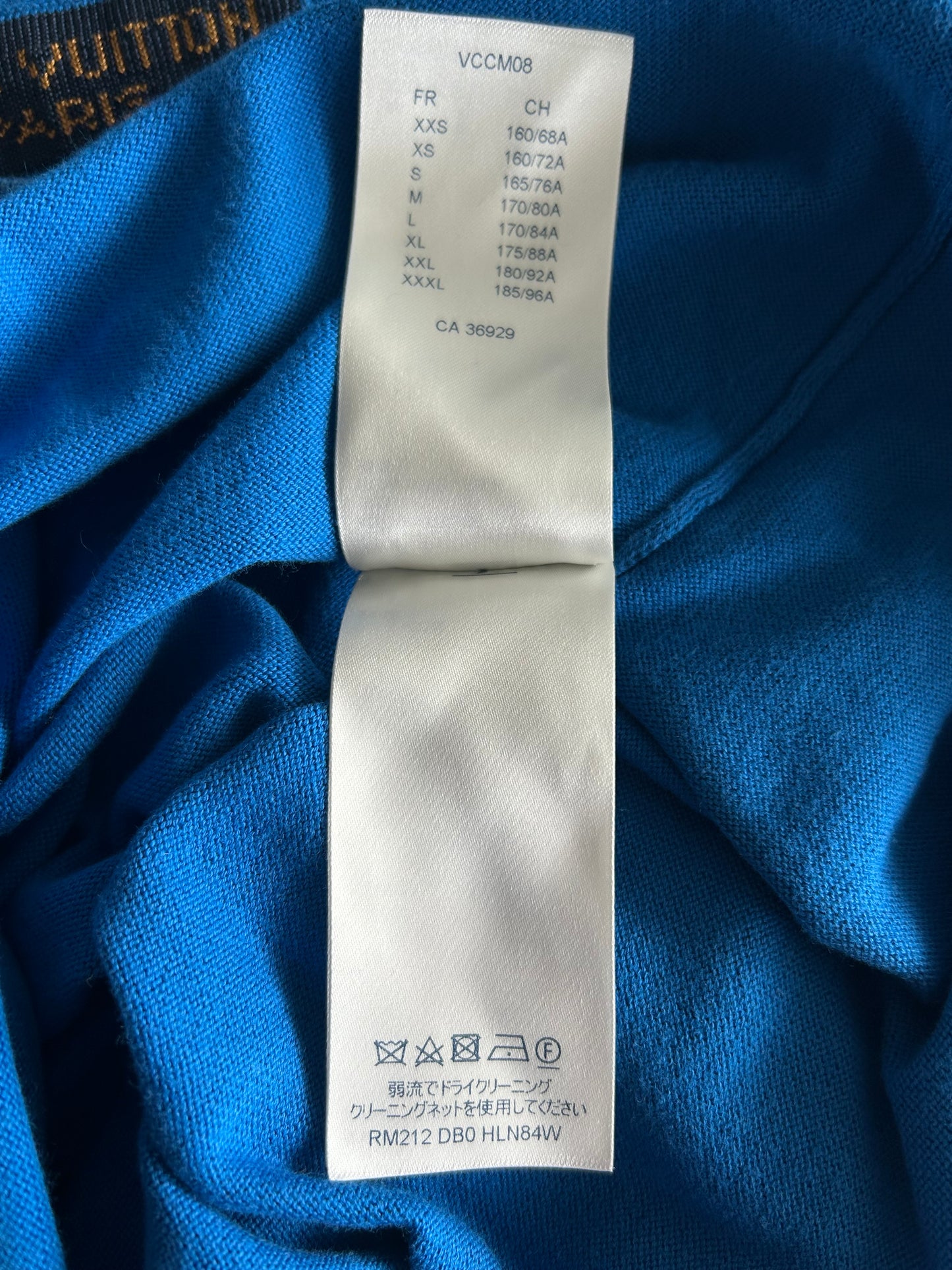 Louis Vuitton Blue & White Everyday Logo Intarsia T-Shirt