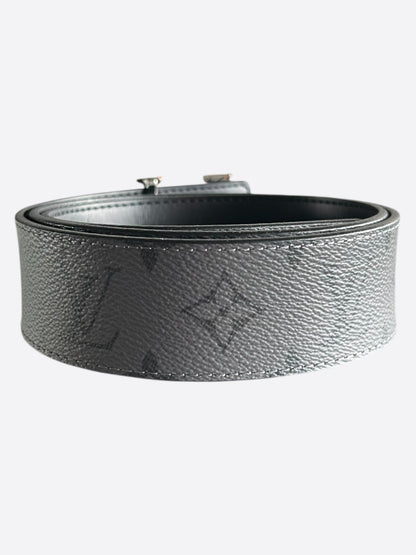 Louis Vuitton Grey Monogram Logo Belt