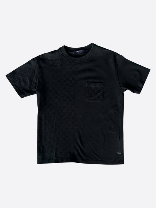 Louis Vuitton Black Half Damier Pocket T-Shirt