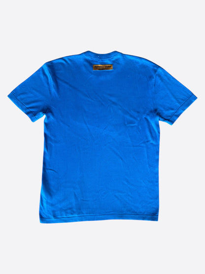 Louis Vuitton Blue & White Everyday Logo Intarsia T-Shirt