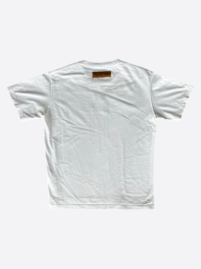 Louis Vuitton White & Black Pendant Logo T-Shirt