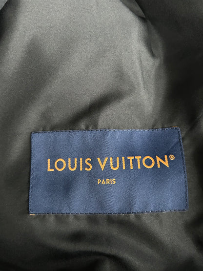 Louis Vuitton Black & White Bird Logo Coach Jacket