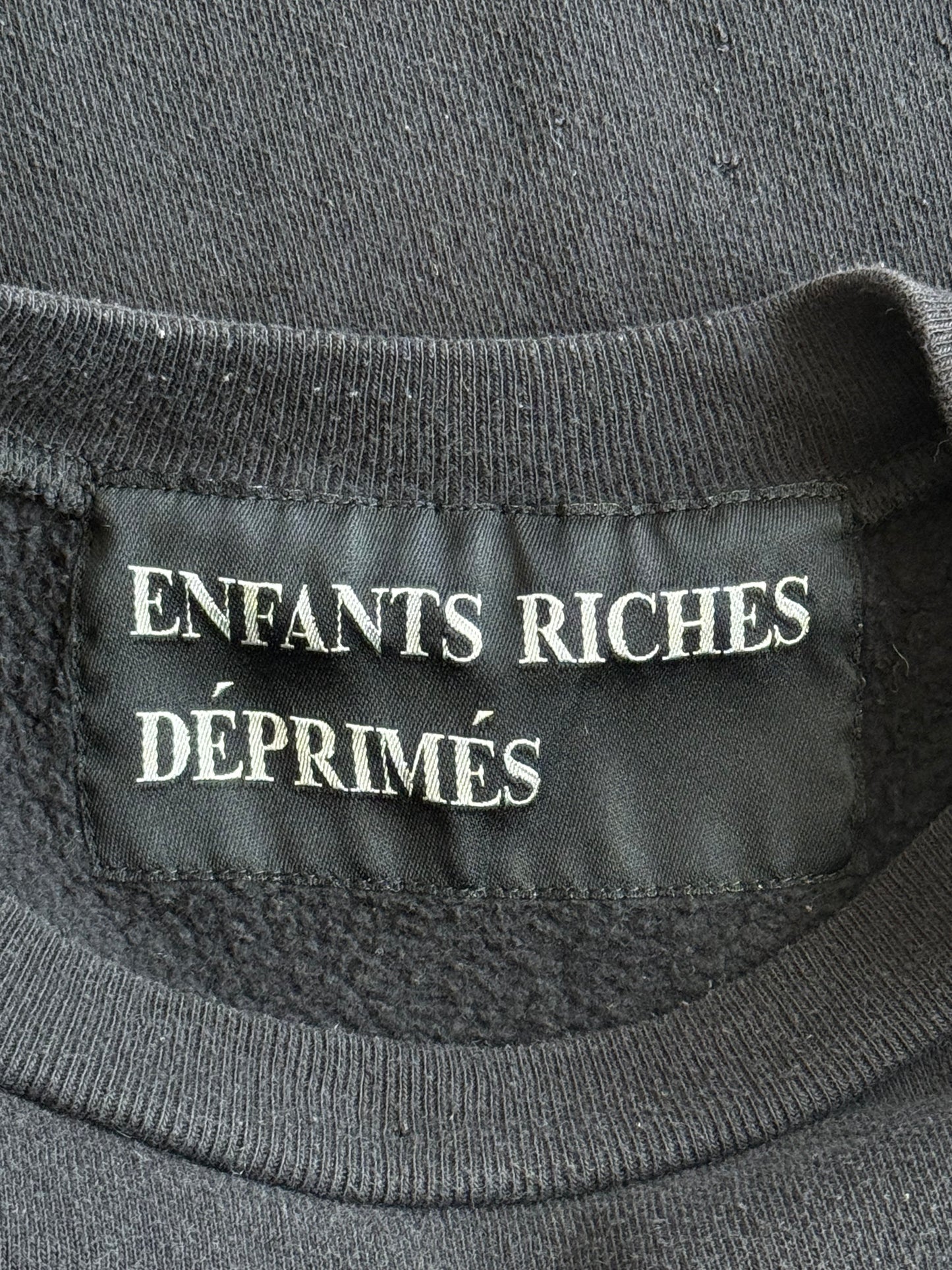 Enfants Riches Deprimes Black Floral Logo Sweater