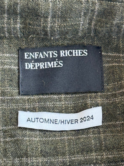 Enfants Riches Deprimes Green Plaid Patchwork Flannel