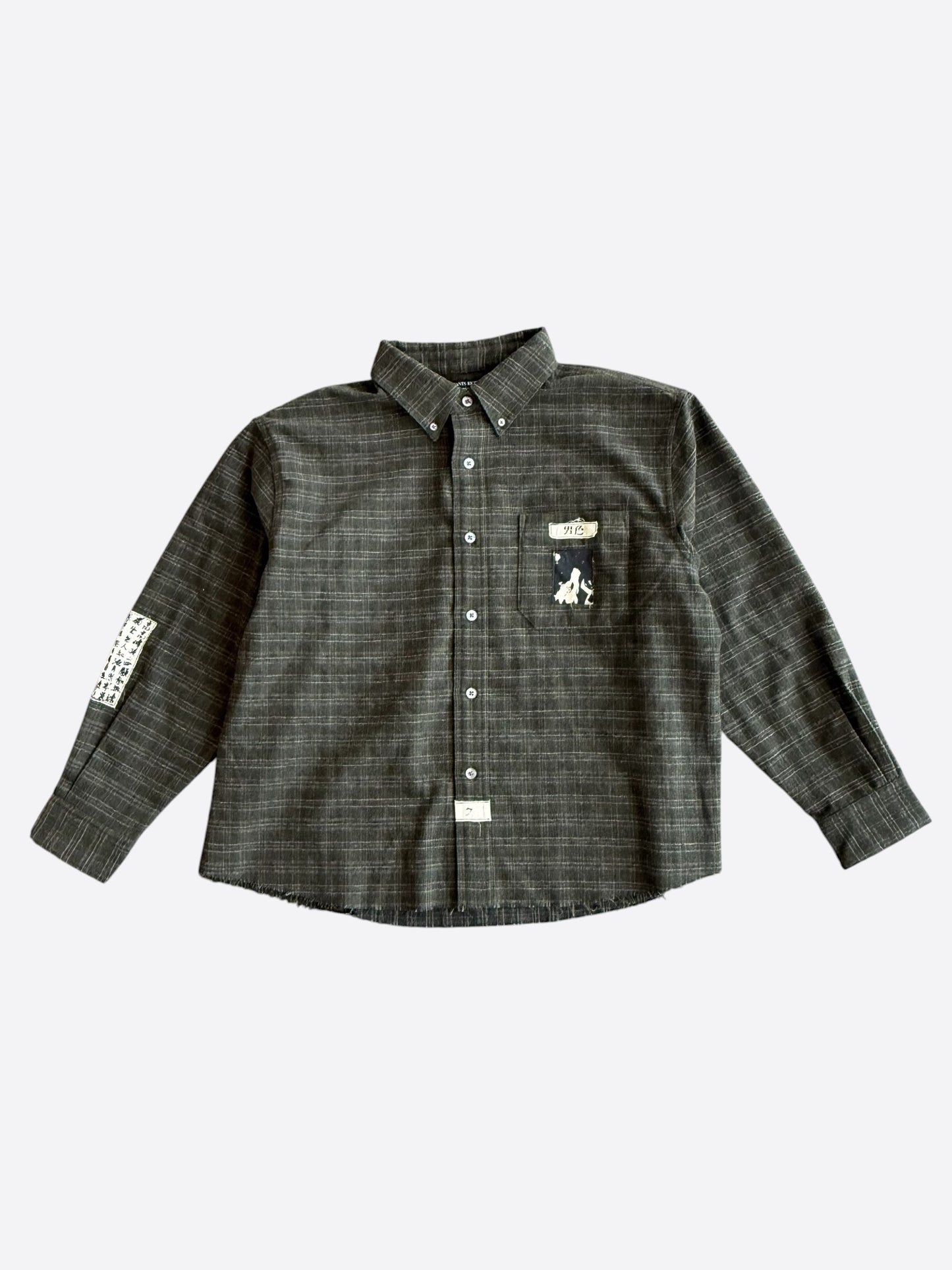 Enfants Riches Deprimes Green Plaid Patchwork Flannel