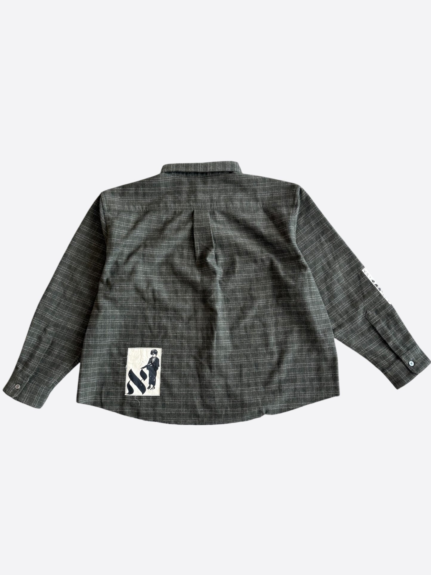 Enfants Riches Deprimes Green Plaid Patchwork Flannel