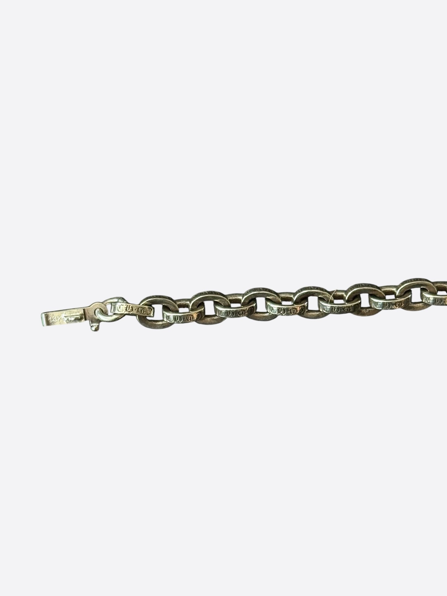 Chrome Hearts Silver Paper Chain Bracelet