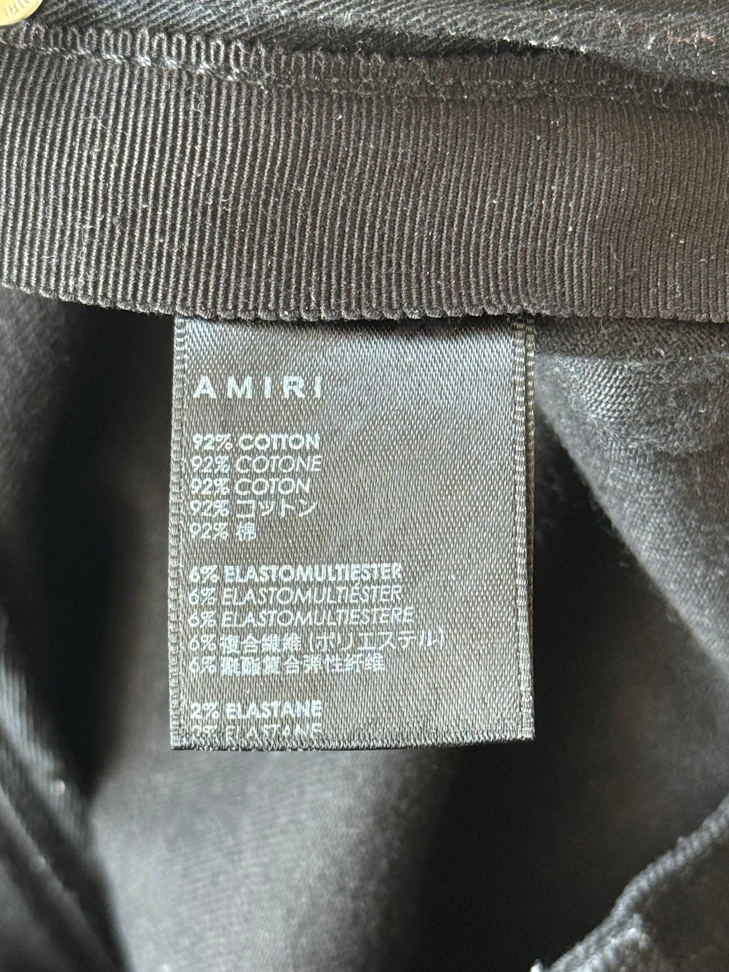 Amiri Black & Hawaiian Patch MX1 Jeans