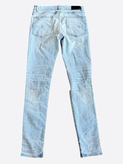 Amiri Light Indigo & Watercolor Patch MX1 Jeans