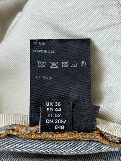 Amiri Clay Indigo Brown Plaid Patch MX1 Jeans
