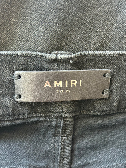 Amiri Aged Black & Multicolor Patch MX1 Jeans