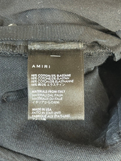 Amiri Aged Black & Multicolor Patch MX1 Jeans