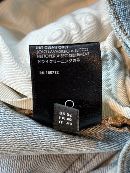 Amiri Indigo & Black Bandana Patch MX1 Jeans