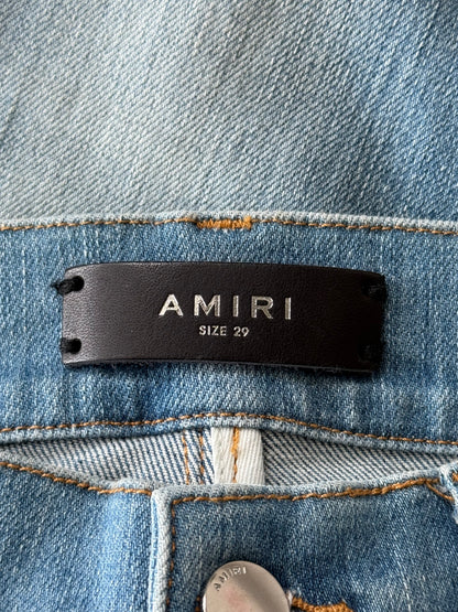 Amiri Clay Indigo & Multicolor Patch MX1 Jeans
