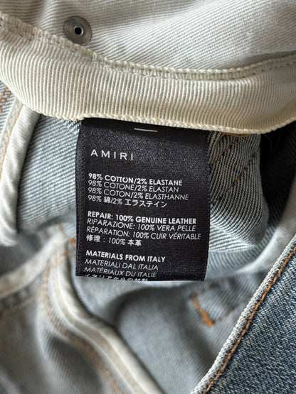 Amiri Clay Indigo & Black Patch MX1 Jeans