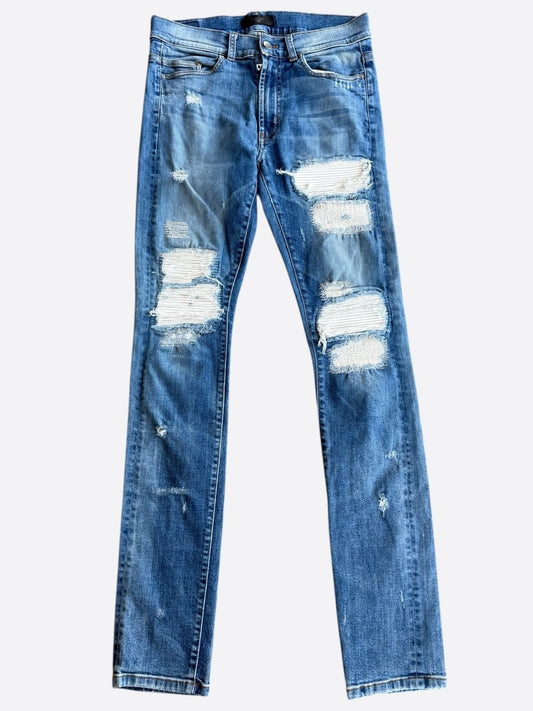 Amiri Classic Indigo White Patch Jeans