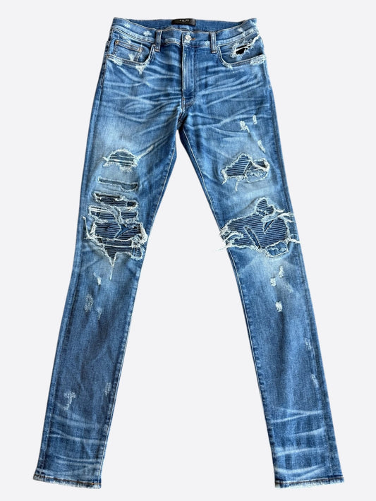 Amiri Indigo & Blue Patch MX1 Jeans