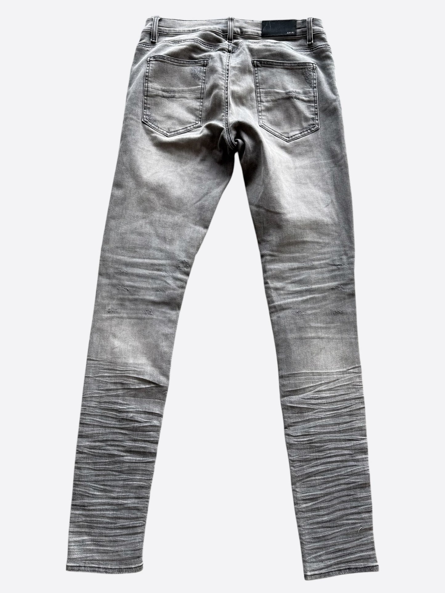 Amiri Storm Grey & Black Patch MX1 Jeans