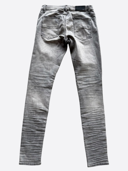 Amiri Storm Grey & Black Patch MX1 Jeans