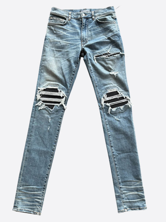 Amiri Clay Indigo & Black Patch MX1 Jeans