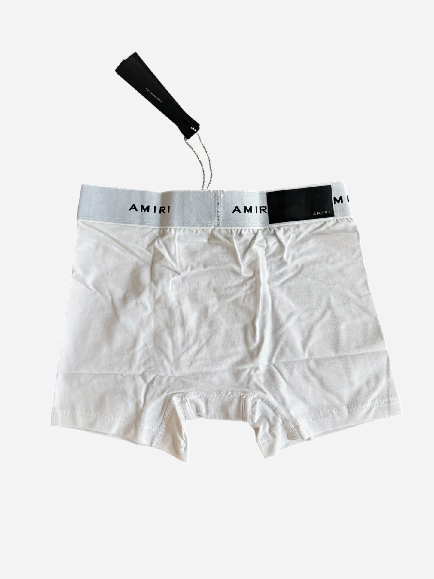 Amiri White & Black Repeat Logo Boxershorts