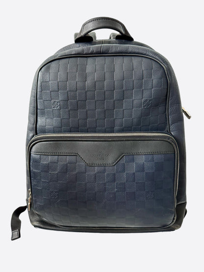 louis vuitton campus backpack black damier infini N40306 Hot Stamping Louis Vuitton Black Damier Infini