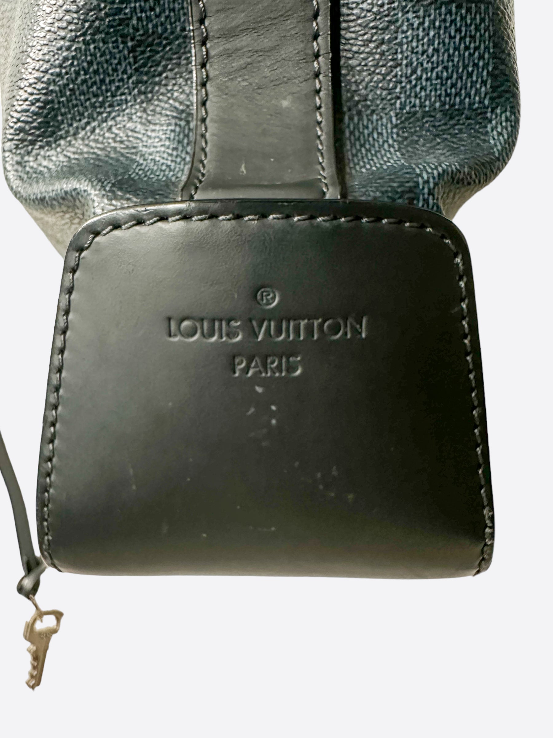 Black Louis Vuitton Damier Cobalt Greenwich Satchel