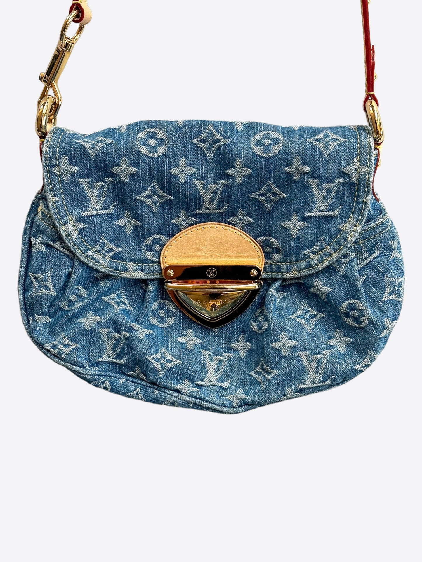 Louis Vuitton Blue Denim Monogram Sunset Bag
