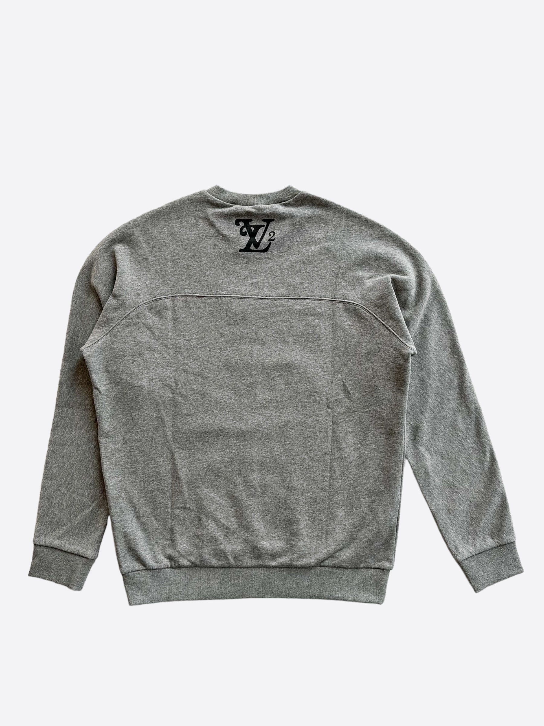 Louis Vuitton Nigo Grey & Black Logo Sweater – Savonches